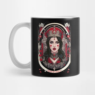 The Queen Of Hearts Face Card Mug